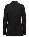 Nadelstreifenblazer in Schwarz