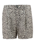 Leinen Shorts in Leo-Optik