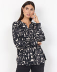 Bluse mit geometrischem Print