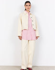 Jeansjacke in creme