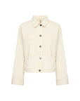 Jeansjacke in creme