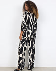 Langarm Bluse mit abstraktem Print