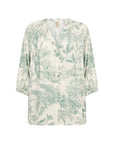 Bluse mit belebtem Druck