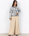 Jacke mit botanischem Druck