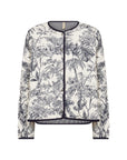 Jacke mit botanischem Druck