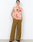Bluse kurzarm mit stilvollem Kragen