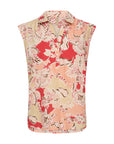 Bluse kurzarm mit stilvollem Kragen