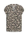 Bluse mit Blätterdruck