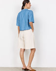 Weite Shorts in Beige