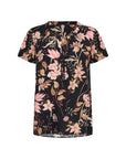 Viskose Bluse mit zartem Blumendruck