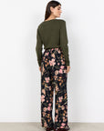 Hose mit zartem Blumendruck
