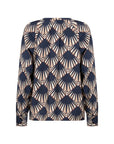 Edle Bluse mit Muschelprint