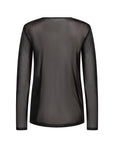 Plus Size Mesh Shirt in Schwarz