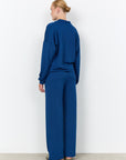 Pullover mit locker fallendem Ausschnitt in Blau