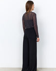 Dot Mesh Shirt in Schwarz