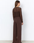 Mesh Shirt in Schokobraun