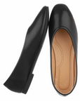 Ballerinas mit weicher Sohle in Schwarz