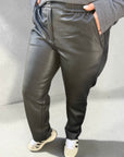 Joggpants im Lederstyle