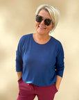 Biara Pullover in Royalblau