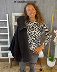 Banu Sweatshirt mit Zebramuster