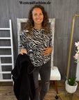 Banu Sweatshirt mit Zebramuster