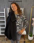 Banu Sweatshirt mit Zebramuster