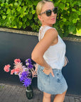 Jeansrock mit Stretch-Anteil