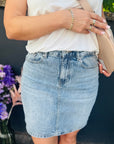 Jeansrock mit Stretch-Anteil