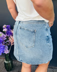 Jeansrock mit Stretch-Anteil