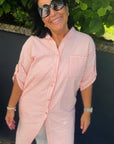 Blusenkleid mit Streifen Gr. XS-XL