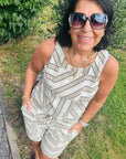 Shorts mit geometrischem Print