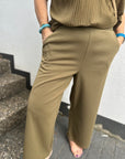 Schicke 7/8 Culotte in Olive