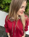 Sweater mit Leo-Details in Banu-Qualität XS-XL