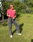 Graue Baggy Jeans Y3360