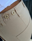 Trendige 7/8 Hose in Beige