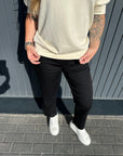 Banushirt mit gerafften Ärmeln in Creme