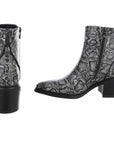 'Cowboyboots' mit Muster grau