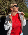 Banu Shirt in Erdbeerrot