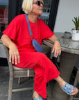 Banu Shirt in Erdbeerrot