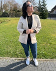 Blazer mit Nadelstreifen Gr. XS-XL