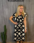 Baumwollkleid mit geometrischen Print