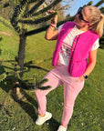 Stretch-Hose mit Knöpfen Gr. XS-XL