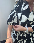Langarm Bluse mit abstraktem Print