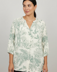 Bluse mit belebtem Druck