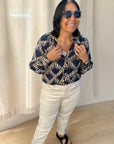 Mom Jeans in Beige