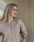 Banu Pullover mit Reißverschluss