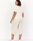 Caprihose in Creme