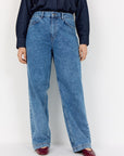 Stretch-Jeans mit Straight Leg