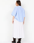Gestreifte Plus Size Bluse