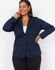 Stretch-Blazer in Navy PLUS SIZE